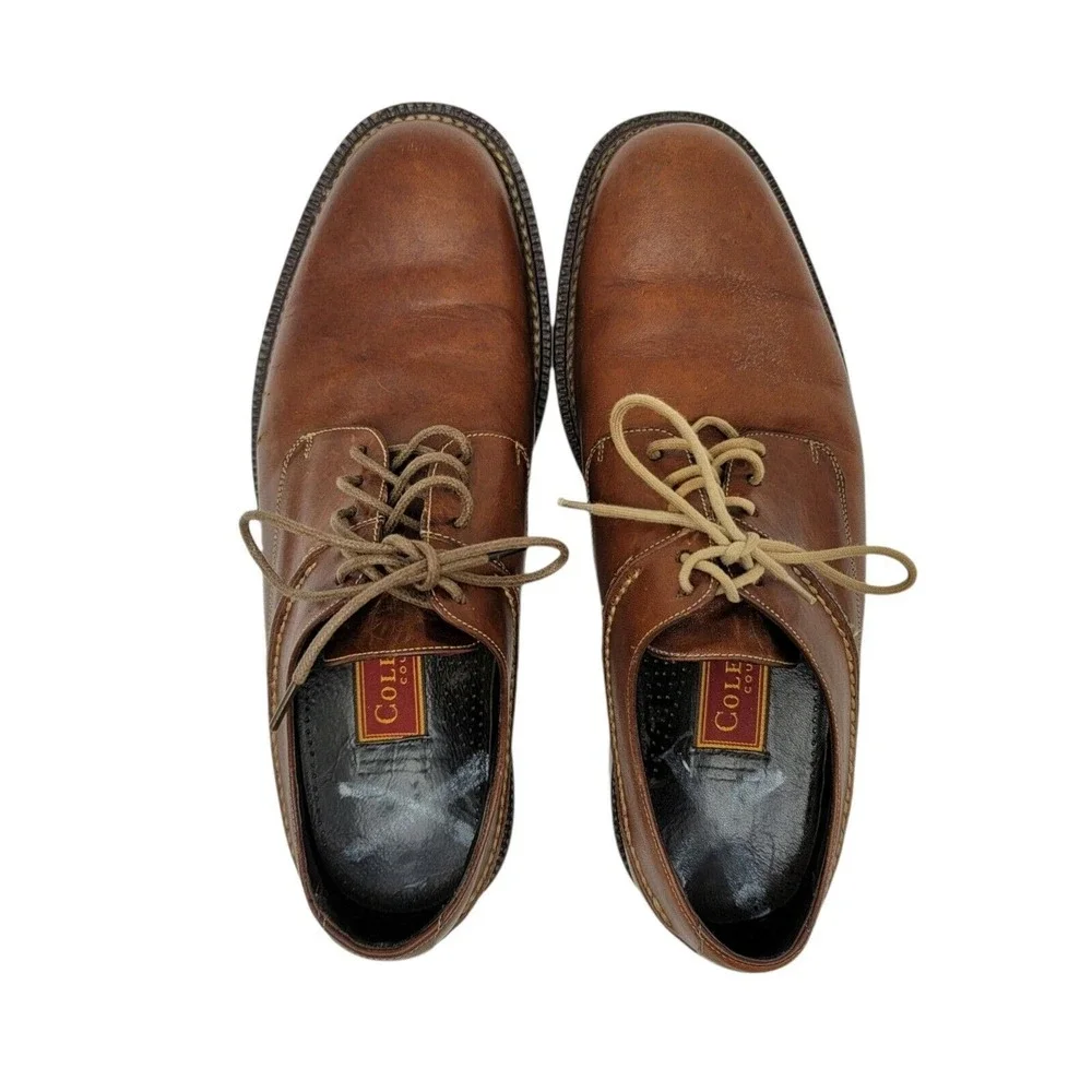 Cole Haan‎ Country Derby Dress Shoes Mens 8 D Brown Leather Lace Up G00165